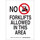 Brady B-302 Polyester Rectangle White Truck & Forklift Warehouse Traffic Sign - 7 in Width x 10 in Height - Laminated - 123841