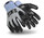 HexArmor 9000 Series 9000 Gray/Blue/Black 10 Seamless Coated Cut-Resistant Gloves - ANSI A8 Cut Resistance - Nitrile Palm & Fingertips Coating - 9010