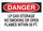 Brady B-302 Polyester Rectangle White Flammable Material Sign - 10 in Width x 7 in Height - Laminated - 84422