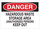 Brady B-120 Fiberglass Reinforced Polyester Rectangle White Hazardous Material Sign - 14 in Width x 10 in Height - 70375