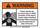 Brady B-120 Fiberglass Reinforced Polyester Rectangle White Chemical Warning Sign - 10 in Width x 7 in Height - 106061