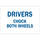 Brady B-120 Fiberglass Reinforced Polyester Rectangle White Truck Driver Instruction Sign - 14 in Width x 10 in Height - 75097