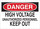 Brady B-120 Fiberglass Reinforced Polyester Rectangle White Electrical Safety Sign - 10 in Width x 7 in Height - 122894