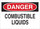 Brady B-302 Polyester Rectangle White Flammable Material Sign - 10 in Width x 7 in Height - Laminated - 84361