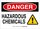 Brady B-302 Polyester Rectangle White Hazardous Material Sign - 14 in Width x 10 in Height - Laminated - 131768