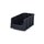 Akro-Mils 15 lb Black Industrial Grade Polymer Stacking Storage Bin - 11 7/8 in Length - 6 5/8 in Width - 5 in Height - 1 Compartments - 30716BLACK