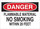 Brady B-302 Polyester Rectangle White Flammable Material Sign - 10 in Width x 7 in Height - Laminated - 88359