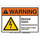 Brady B-869 Encapsulated Plastic Rectangle White Electrical Safety Sign - 10 in Width x 7 in Height - 145738