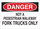 Brady B-302 Polyester Rectangle White Truck & Forklift Warehouse Traffic Sign - 14 in Width x 10 in Height - Laminated - 84104