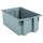 Akro-Mils 35190 Stackable Tote - 1.2 ft, 9 gal - Gray - 19 1/2 in x 15 1/2 in x 10 in - 35190 GREY