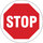 Brady B-819 Vinyl Circle Red Stop Signs, Traffic Control Signs & Banners Sign - 17 in Width x 17 in Height - Laminated - 97614