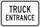 Brady B-555 Aluminum Rectangle White Truck & Forklift Warehouse Traffic Sign - 18 in Width x 12 in Height - 124416