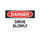 Brady B-401 Polystyrene Rectangle White Stop Signs, Traffic Control Signs & Banners Sign - 14 in Width x 10 in Height - 25806