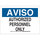Brady Prinzing B-401 High Impact Polystyrene Rectangle White Restricted Area Sign - 14 in Width x 10 in Height - SP403N