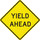 Brady B-959 Aluminum Diamond Yellow Stop Signs, Traffic Control Signs & Banners Sign - 24 in Width x 24 in Height - Reflective - 115607