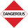 Brady B-120 Fiberglass Reinforced Polyester Square Red Truck Placards Sign - 10 3/4 in Width x 10 3/4 in Height - 76259