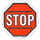 Brady Toughstripe B-534 Polyester Circle Stop Signs, Traffic Control Signs & Banners Sign - 17 in Width x 17 in Height - Laminated - 104511