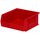 Akro-Mils Akrobin 50 lb Red Industrial Grade Polymer Hanging / Stacking Storage Bin - 10 7/8 in Length - 11 in Width - 5 in Height - 1 Compartments - 30235 RED