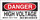 Brady B-302 Polyester Rectangle White Electrical Safety Sign - 4.5 in Width x 2.25 in Height - Laminated - 89173
