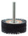 Weiler Bore-Rx 86150 Wheel Brush - 3 in Dia - Crimped Round Nylon Bristle