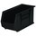 Akro-Mils Akrobin 60 lb Black Industrial Grade Polymer Hanging / Stacking Storage Bin - 18 in Length - 8 1/4 in Width - 9 in Height - 1 Compartments - 30265 BLACK