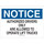 Brady B-302 Polyester Rectangle White Truck & Forklift Warehouse Traffic Sign - 10 in Width x 7 in Height - Laminated - 89129