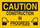 Brady B-302 Polyester Rectangle Yellow Construction Site Sign - 10 in Width x 7 in Height - Laminated - 126872