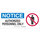 Brady B-120 Fiberglass Reinforced Polyester Rectangle White Restricted Area Sign - 17 in Width x 7 in Height - 95284
