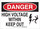 Brady B-120 Fiberglass Reinforced Polyester Rectangle White Electrical Safety Sign - 10 in Width x 7 in Height - 87667