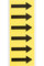 Brady 3450-ARO Arrow Marking Label - 1 1/2 in x 3 1/2 in - Vinyl Cloth - Black on Yellow - B-498 - 34539