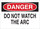 Brady B-302 Polyester Rectangle White Arc Flash Sign - 10 in Width x 7 in Height - Laminated - 85971