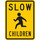 Brady B-959 Aluminum Rectangle Yellow Pedestrian & Crosswalk Sign - 18 in Width x 24 in Height - 94240