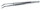 Lindstrom Utility Tweezers - Stainless Steel Angled Tip - 150 mm Length - TL 649-SA