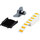 Brady M71EP-171-593-YL Die-Cut Printer Label Roll - 1.6 in x 0.49 in - Polyester - Yellow - B-593 - 92812