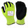 Armor Guys ExtraFlex HCT 04-321 Hi-Vis Yellow/Black Medium Cold Condition Glove - Nitrile Foam Palm & Fingers Coating - 04-321-M