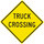 Brady B-959 Aluminum Square Yellow Truck & Forklift Warehouse Traffic Sign - 115601