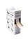Brady BPTL-29-427 Die-Cut Printer Label Roll - 0.5 in x 1 1/2 in - Vinyl - Clear / White - B-427 - 18766