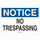 Brady B-120 Fiberglass Reinforced Polyester Rectangle White Restricted Area Sign - 10 in Width x 7 in Height - 122850