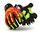 HexArmor GGT5 Mud Grip GGT5 High-Visibility Red/Yellow/Black 7 Synthetic Cut and Sewn Cut-Resistant Gloves - ANSI A8 Cut Resistance - PVC Dotted Palm Coating - 4021X