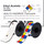 Brady B30-161-595-DIAM Die-Cut Printer Label Roll - 4 in x 4 in - Vinyl - Blue / Red / White / Yellow - B-595 - 18345