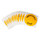 Brady THTEP-197-593YL Die-Cut Printer Label Roll - Polyester - Black on Yellow - B-593 - 89661