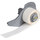 Brady M71-10-427 Die-Cut Printer Label Roll - 0.25 in x 0.75 in - Vinyl - Clear / White - B-427 - 92683