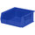 Akro-Mils Akrobin 50 lb Blue Industrial Grade Polymer Hanging / Stacking Storage Bin - 10 7/8 in Length - 11 in Width - 5 in Height - 1 Compartments - 30235 BLUE