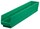 Akro-Mils 199 cu in Green Industrial Grade Polymer Shelf Storage Bin - 23 5/8 in Length - 4 1/8 in Width - 4 in Height - 1 Compartments - 30124 GREEN