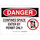Brady B-120 Fiberglass Reinforced Polyester Rectangle White Confined Space Sign - 10 in Width x 7 in Height - 87674
