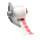 Brady M71-30-427-RD Die-Cut Printer Label Roll - 0.75 in x 1 1/2 in - Vinyl - Clear / Red - B-427 - 92717