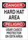Brady B-401 Polystyrene Rectangle White PPE Sign - 10 in Width x 14 in Height - Language English / Spanish - 38864