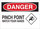 Brady B-302 Polyester Rectangle White Equipment Safety Sign - 14 in Width x 10 in Height - Laminated - 122601