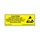 Desco Black on Yellow Rectangle Static Warning Label - 3/4 in Width - 2 in Height - DESCO 06770