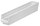 Akro-Mils 199 cu in White Industrial Grade Polymer Shelf Storage Bin - 23 5/8 in Length - 4 1/8 in Width - 4 in Height - 1 Compartments - 30124 WHITE